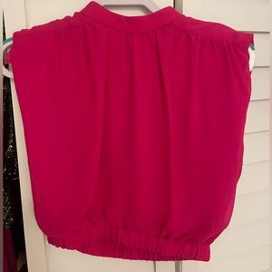 Cropped Shoulder Pad Top